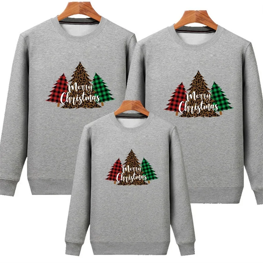 

Family Christmas Sweater Set Xmas Jumper Mother Father Baby Toddler Jersey Women Men Kids Sweatshirt Couple Infant Pullover 2023
