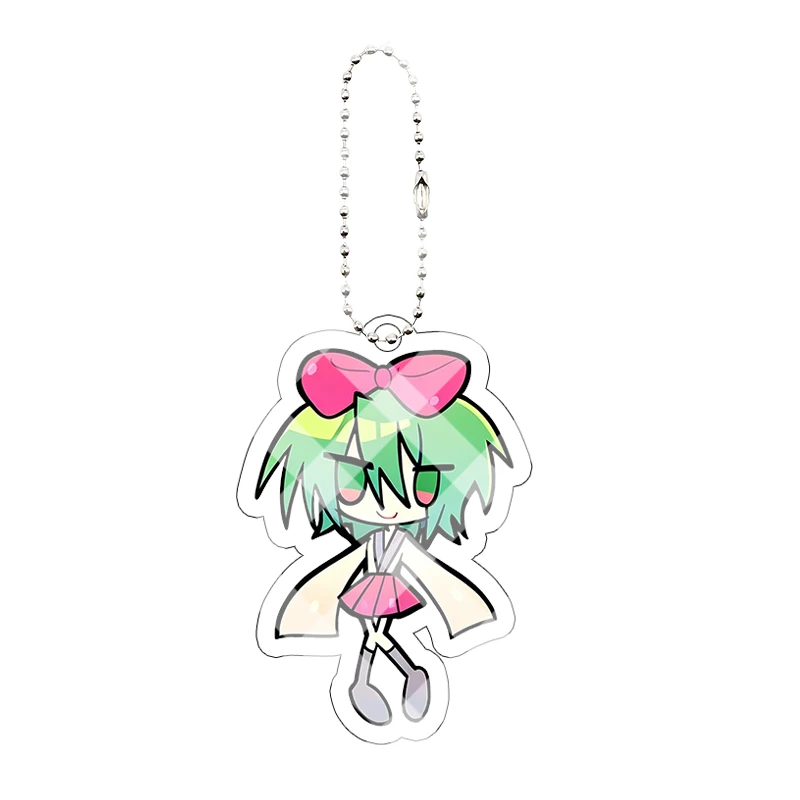 Kawaii Hatsune Miku Acrylic Keychain - Exquisite Anime Girl Pendant & Cosplay Decor Keyring Gift