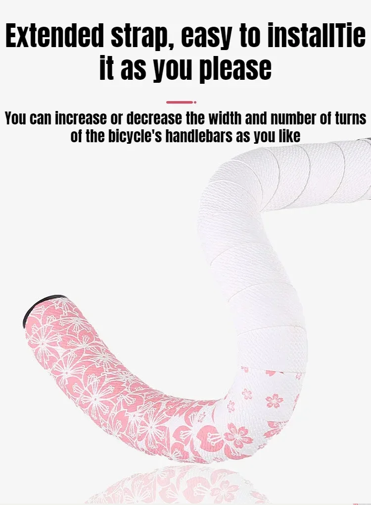 EVA/PU Road Bike Handlebar Tape Sakura Bicycle Anti-Skid Shock Absorber Bar Wrap