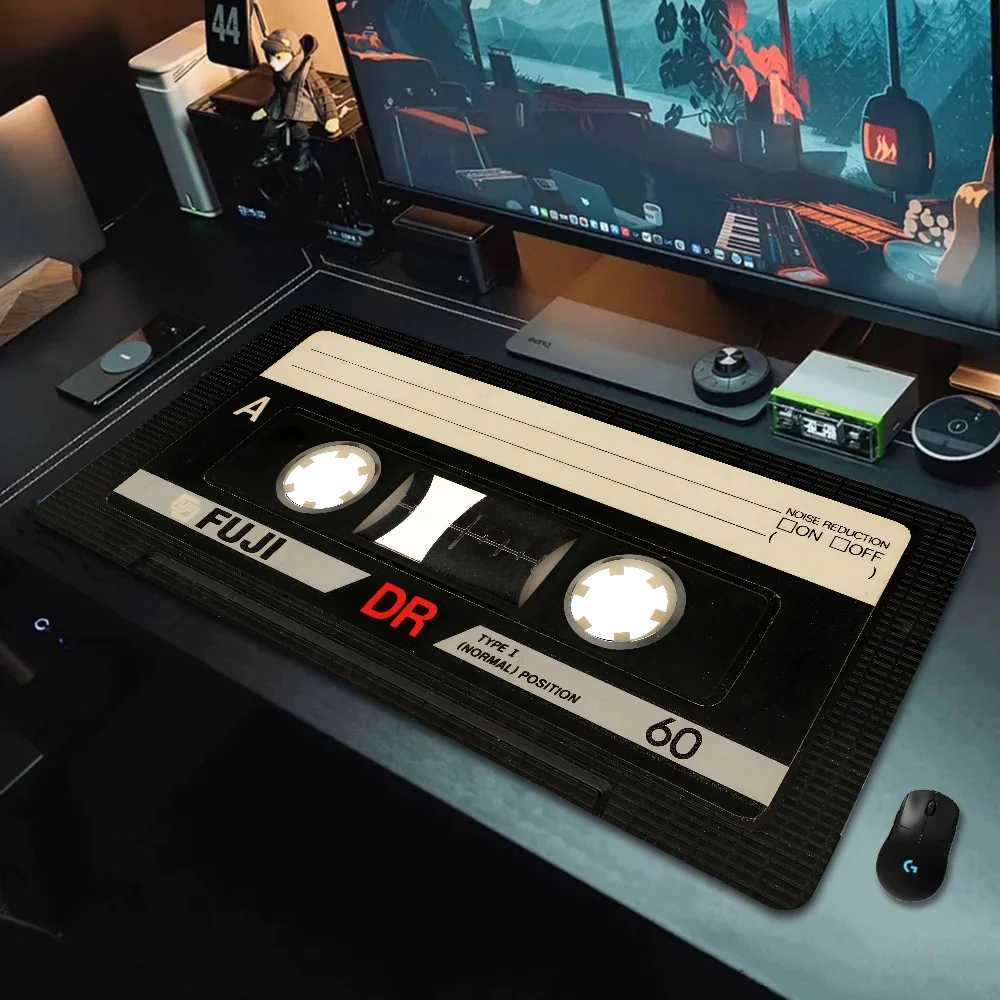 1pc 3D Cassette Music Tape Mouse Mat Desk Mat With Pad Gaming Accessories Prime Gaming XXL Keyboard Pad Padding Mat 3