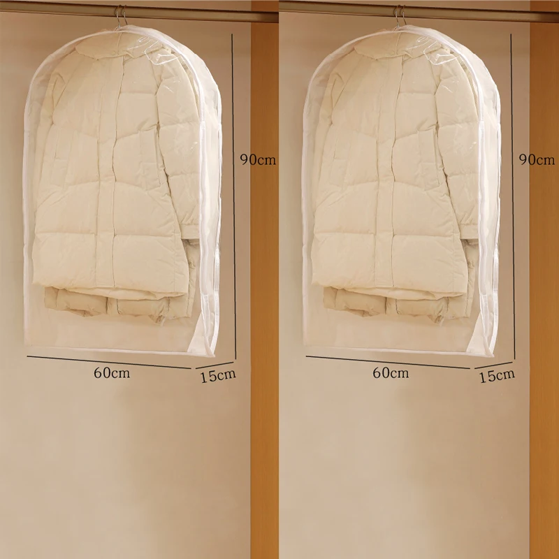 Space-Saving Wardrobe Organizer with Zippered Dust Cover