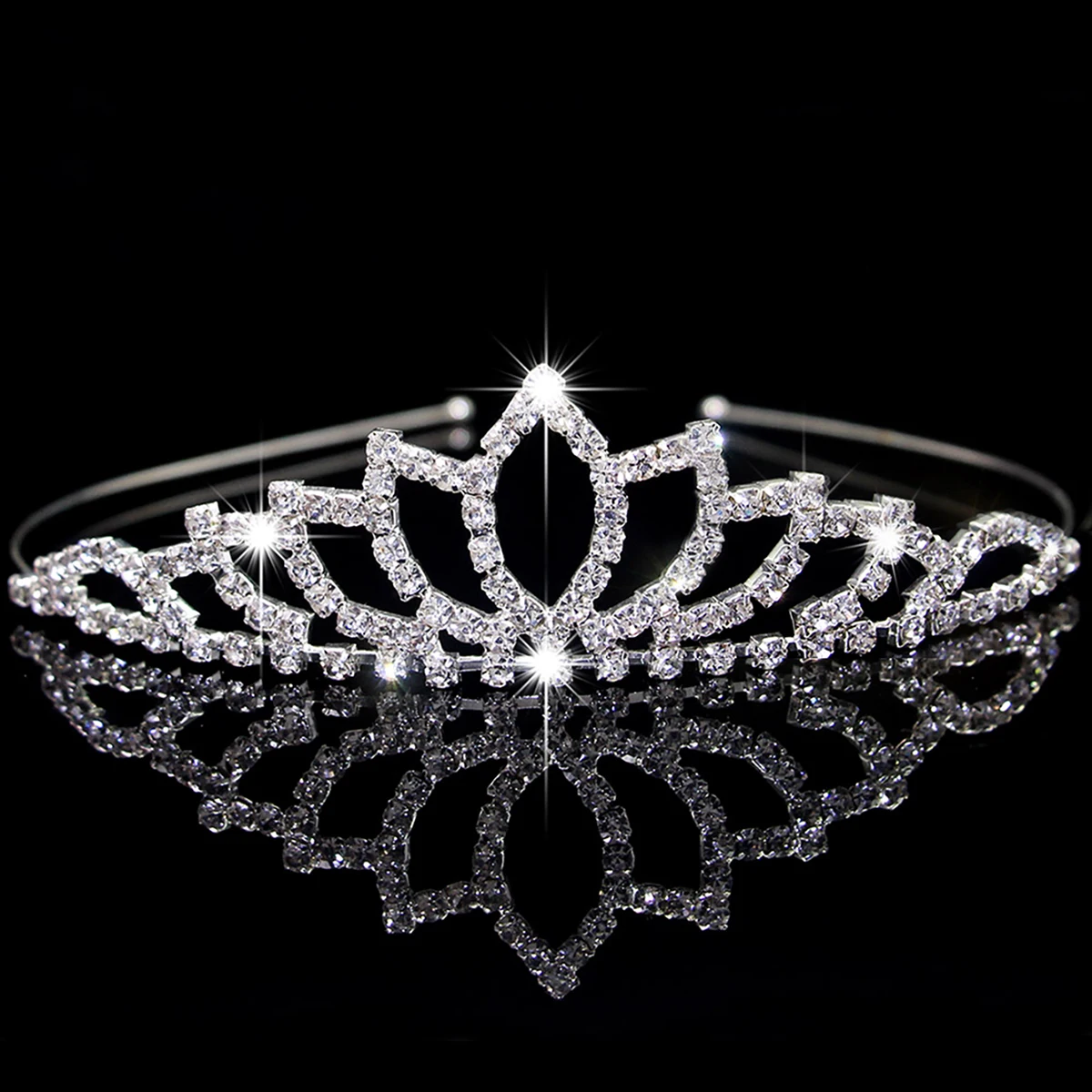 Hair Accessory Hair Headdress Bridal Headwear Hair Band Crown Jewelry Accessories AINAMEISI Exquisite Bride Crystal Love Headdress Female Children's Birthday Party Wedding Prom Crown Headdress Accessories