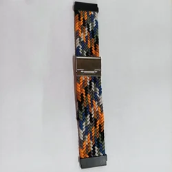 Nylon Braided Solo Loop Strap - 20mm/22mm Band - 22mm Universal (Carnival)