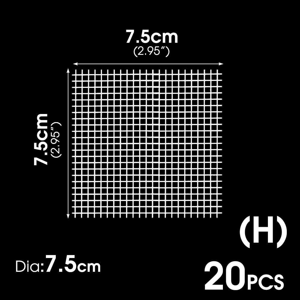 H x20PC-7.5cm-Square