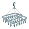 Clothes Drying Hanger with 32 Clips / 8 Clips Socks Underwear Drying Folding Laundry Hanging Rack 5