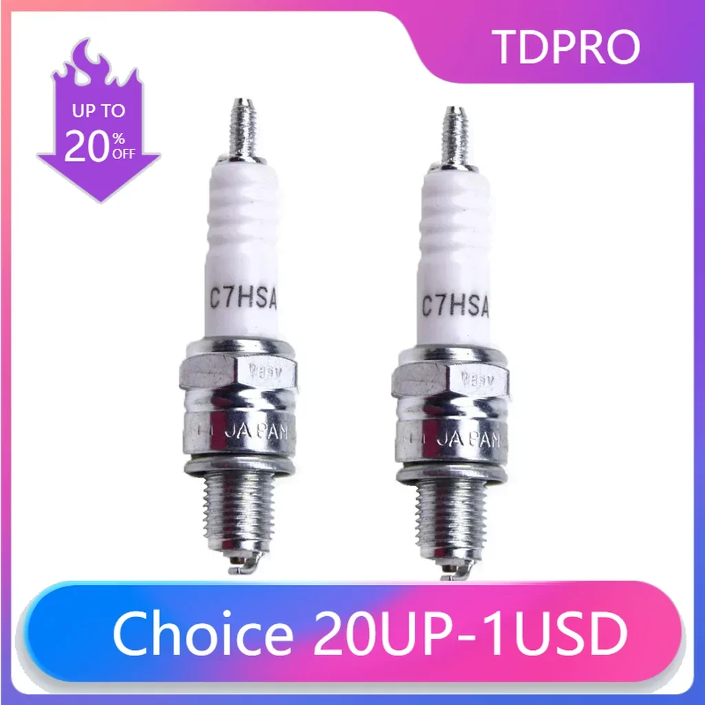 Свеча зажигания C7HSA для горизонтального двигателя 125-150 куб. См, 1 шт.