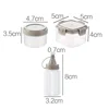 4pcs Plastic Sauce Squeeze Bottle Mini Seasoning Box Salad Dressing Containers Outdoor Portable Barbecue Spice Jar Kitchen Tool 6