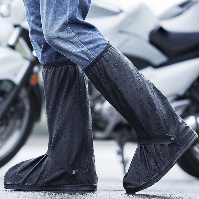 Chaussures De Moto Pour Hommes Et Femmes, Bottes De Protection  Réutilisables, Imperméables À La Pluie, Accessoires De Vélo Électrique - Bottes  Pour Moto - AliExpress