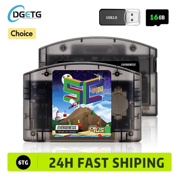 EVERGENESIS SC64 Open Source N64 Cartuccia di gioco 800 in 1 per Nintendo 64 Scheda di gioco gratuita Compatibilità scheda da 16 GB Supporto 64DD