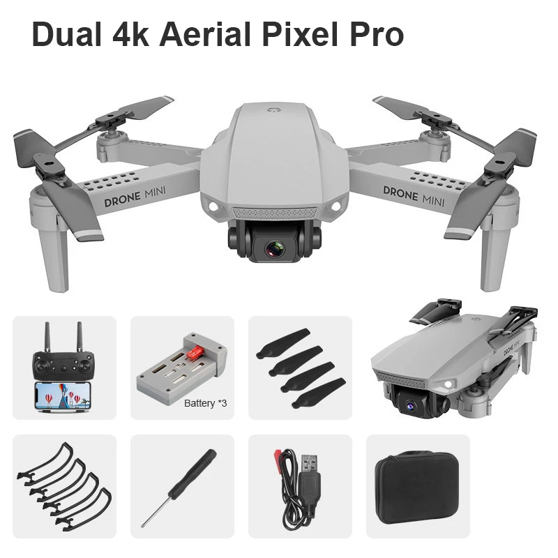 E88 WIFI Equipped With Wide-Angle HD 4K Camera High-Hold Mode Foldable Arm Drone E58 Level RC Helicopters RC Helicopters medium RC Helicopters