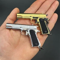 1:3 Scale Colt 1911 Pubg Detachable Tactical Pistol Metal Toy Gun Model Collection Decorations Hanging Gift Alloy Keychain 1