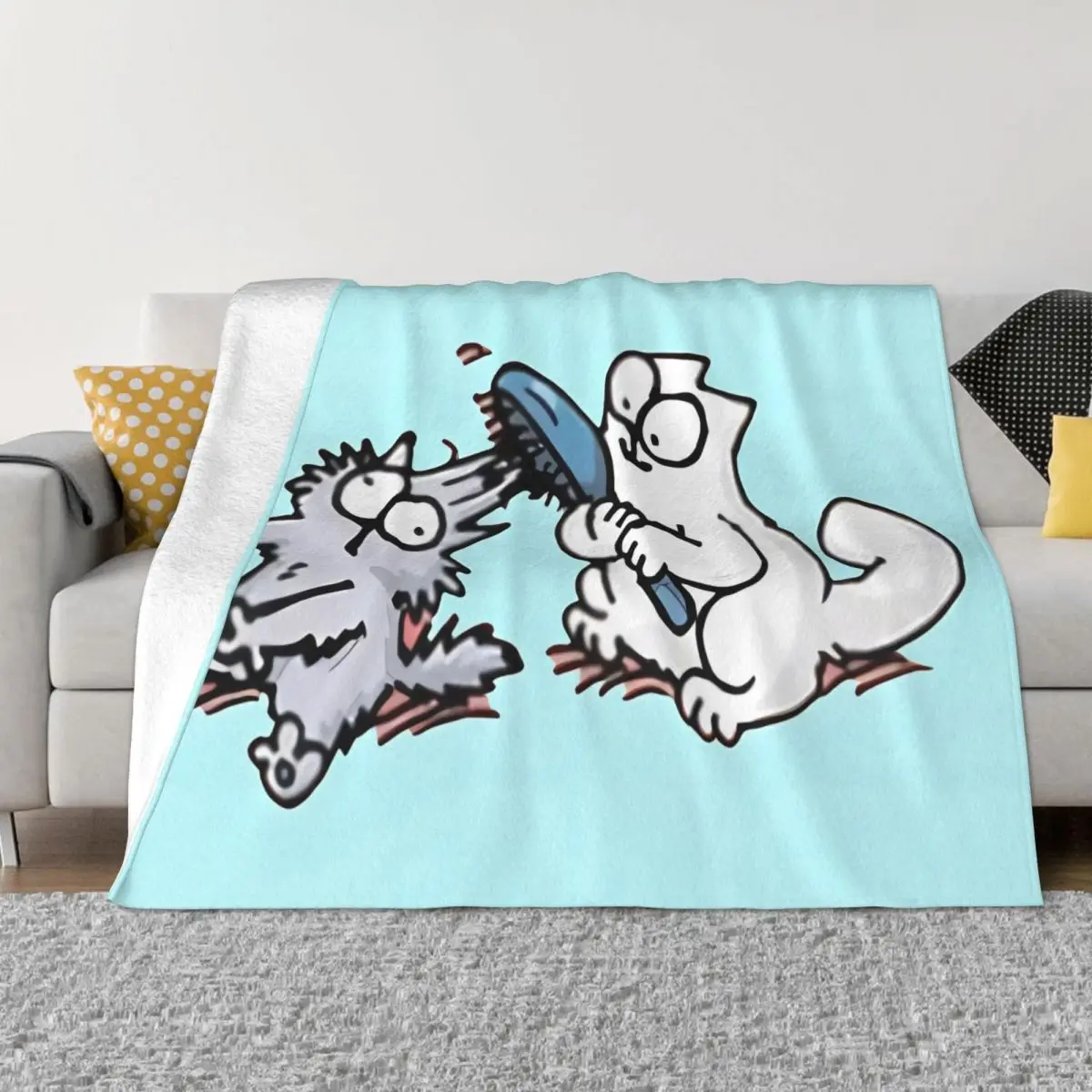 Simons Cat Una Coperta In Micro Pile Ultra-Morbida