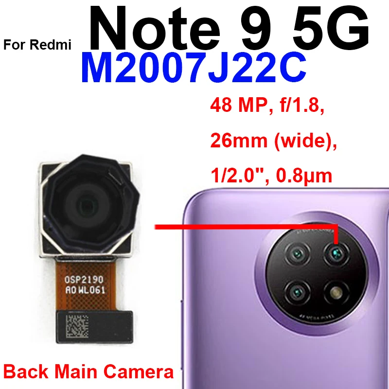 Redmi Mi 9t Vr Front Facing Back Camera Model For Xiaomi Redmi