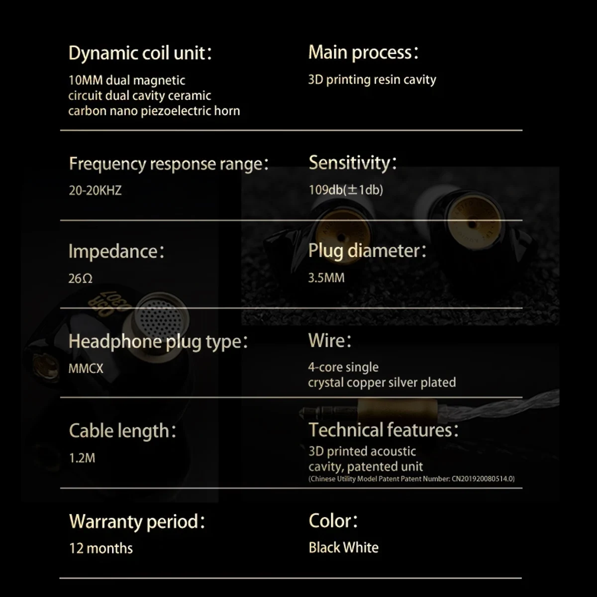 EPZ Q5 HIFI Earphones Wired Ceramic Carbon Nano Moving Coil IEM In Ear Monitor MMCX Detachable Cable Earbuds Gaming Headset 5