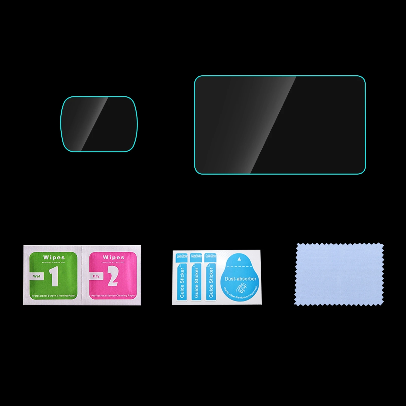 PULUZ 9H 2.5D HD Tempered Glass Lens Protector + Screen Film For DJI OSMO Pocket 3