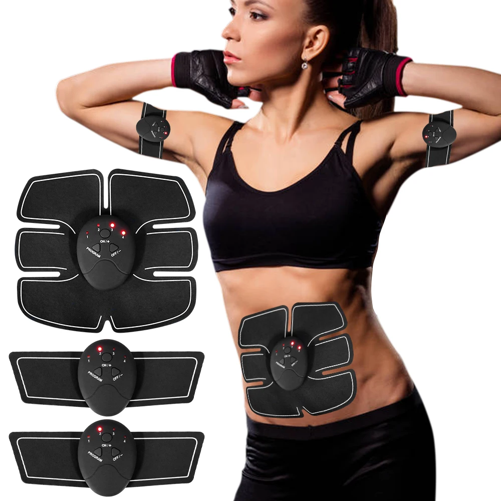 EMS Hip Muscle Stimulator Massager Abdominal Muscle Trainer Fitness Buttocks Arm Abdomen Trainer Losing Weight Lifting Massager
