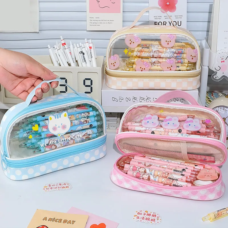 Big Cute Korean Pencil Case Waterproof – Kawaii Heaven