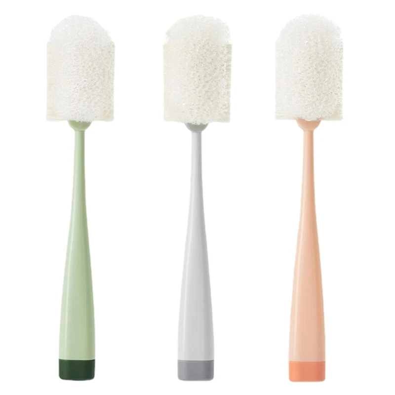 

Long Handle Bottle Brush Washer Sponge Kitchen Tableware Cleaning