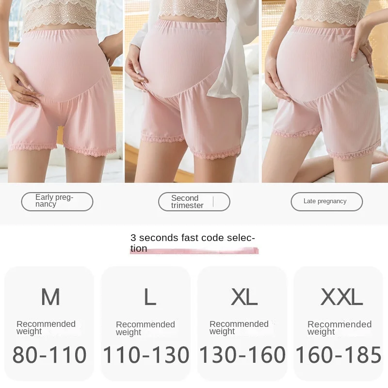 Maternity Leggings Summer Thin Can Be Worn Outside Large Size Maternity Wear Anti-light Maternity Safety Pants 6
