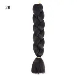 Ponytail Extension Synthetic Hair Braid Solid Color Extensions African Braids Crochet Braiding Ponytail