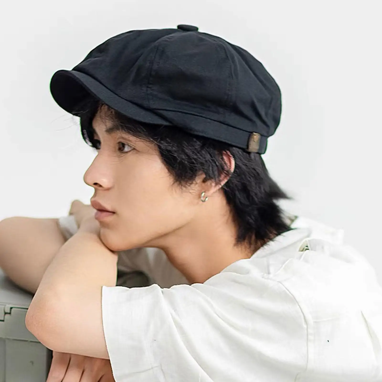 Retro British Style Newsboy Men Cotton Cap