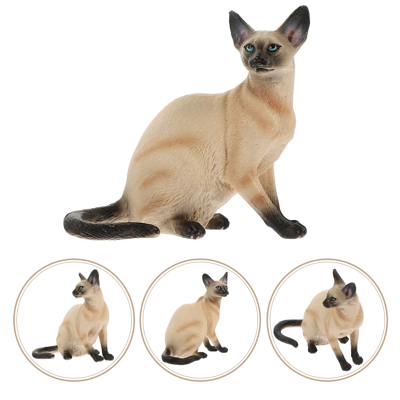 

Realistic Cat Model Household Decorative Cat Wear-resistant Plastic Cat Decoration Gift Option