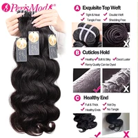 15A PerisModa Lots de Cheveux Naturels Bruts Ondulés 100% Cheveux Humains Tissage Brésilien 1/3/4 Lots Naturels Extensions de Cheveux Humains 3