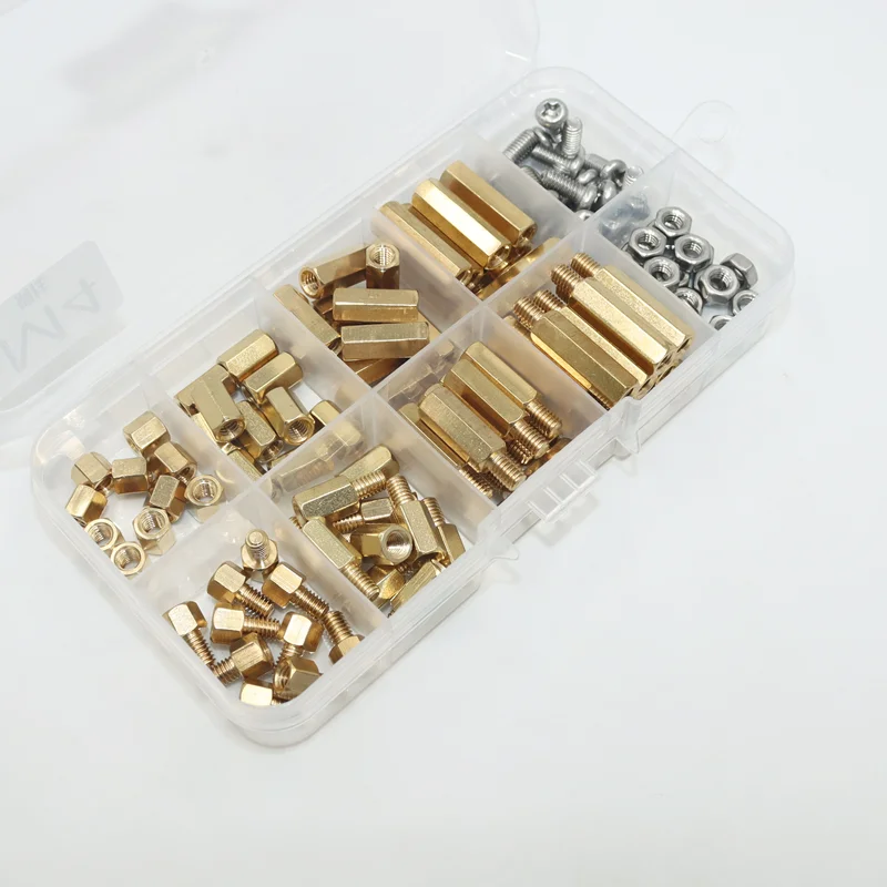 390p Hex Brass Male Female Motherboard Standoff Copper Mount M2-M4 Board Rack Stud Threaded Pillar PCB Column Spacer Screw Nut copper brass standoff screws copper pillar screws