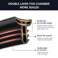 Soundproof Silicone Dashboard Seal Strip for BYD Atto 3 Tang EV Han EV Seal Dolphin Dustproof Noise Reduction Rattle Prevention 4