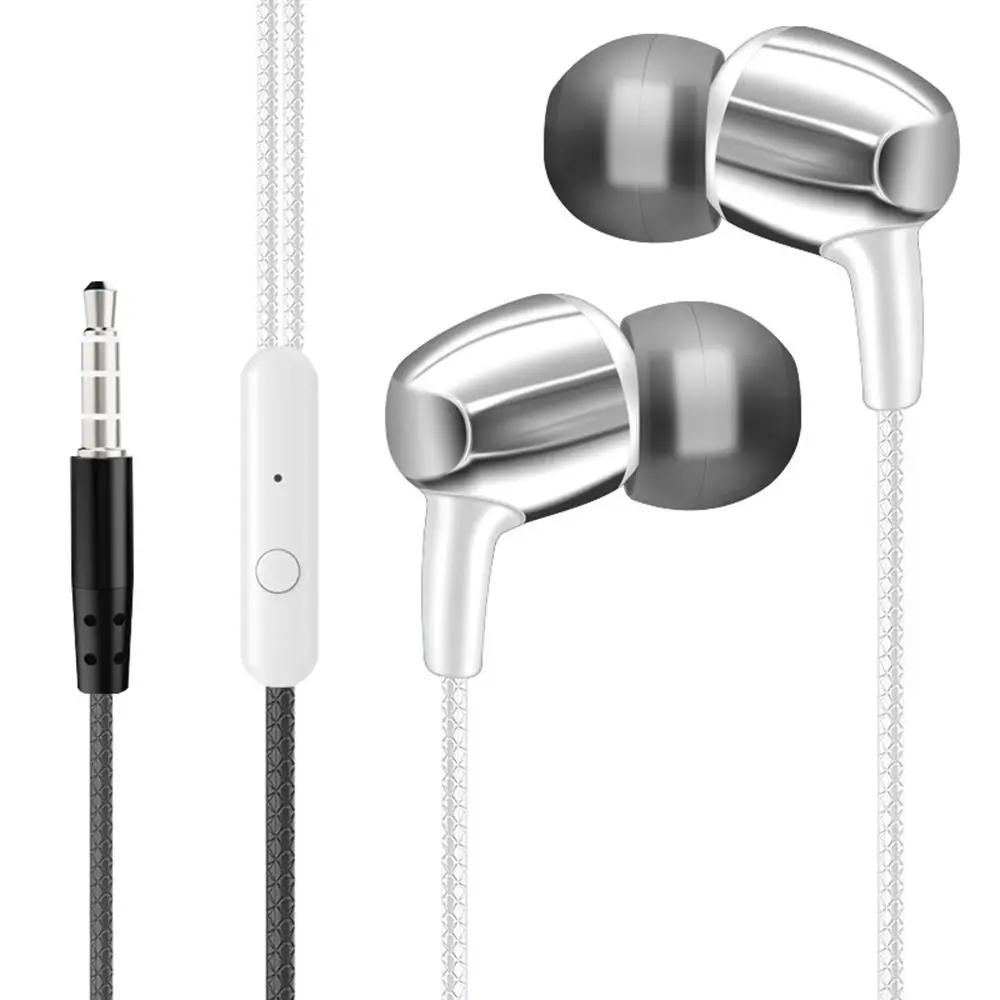 3.5mm Wired Headset Stereo InEar Microphone Earbuds For Phone PC Laptop Tablet 1PC