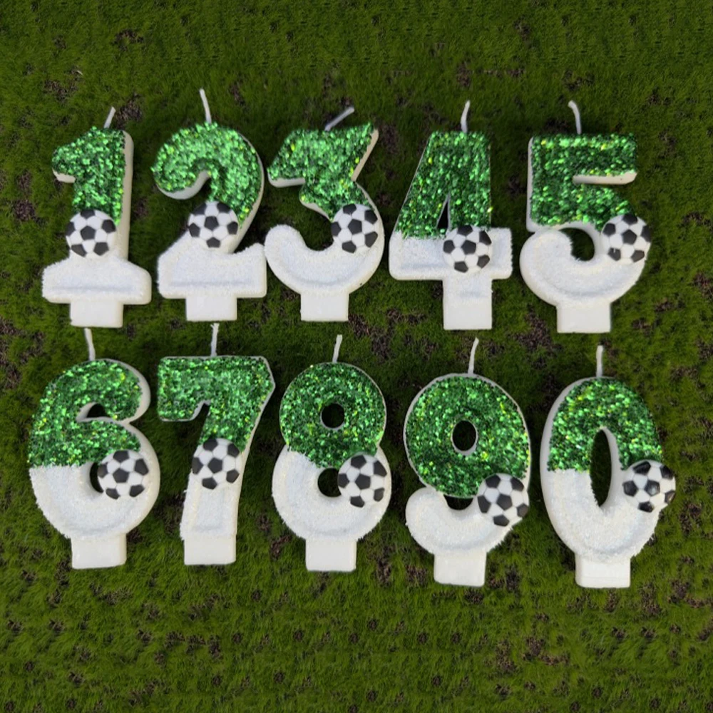 Football cake candles soccer cupcake toppers cake decorating supplies for football