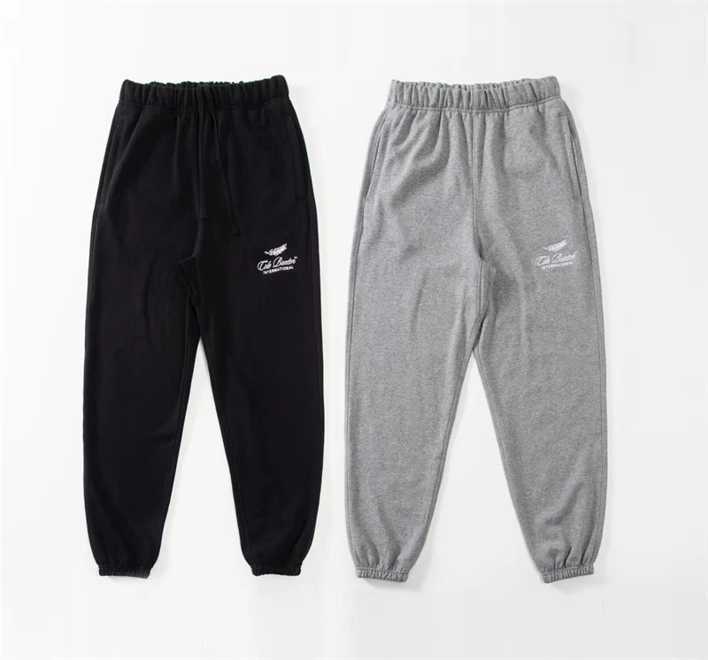 

Top Version Cole Buxton Sweatpants 1:1 Best Quality Embroidered Wheat Ears Jogger Drawstring Pants