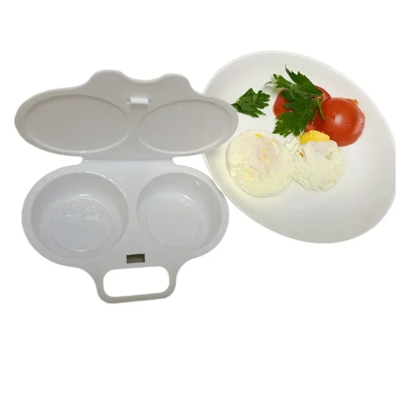 Egg Cooker 1pc Food Grades Plastic Microwave Cooking Eggs Steamer Convenient Kitchen Cooking Mold Egg Poacher Fried Egg Tool