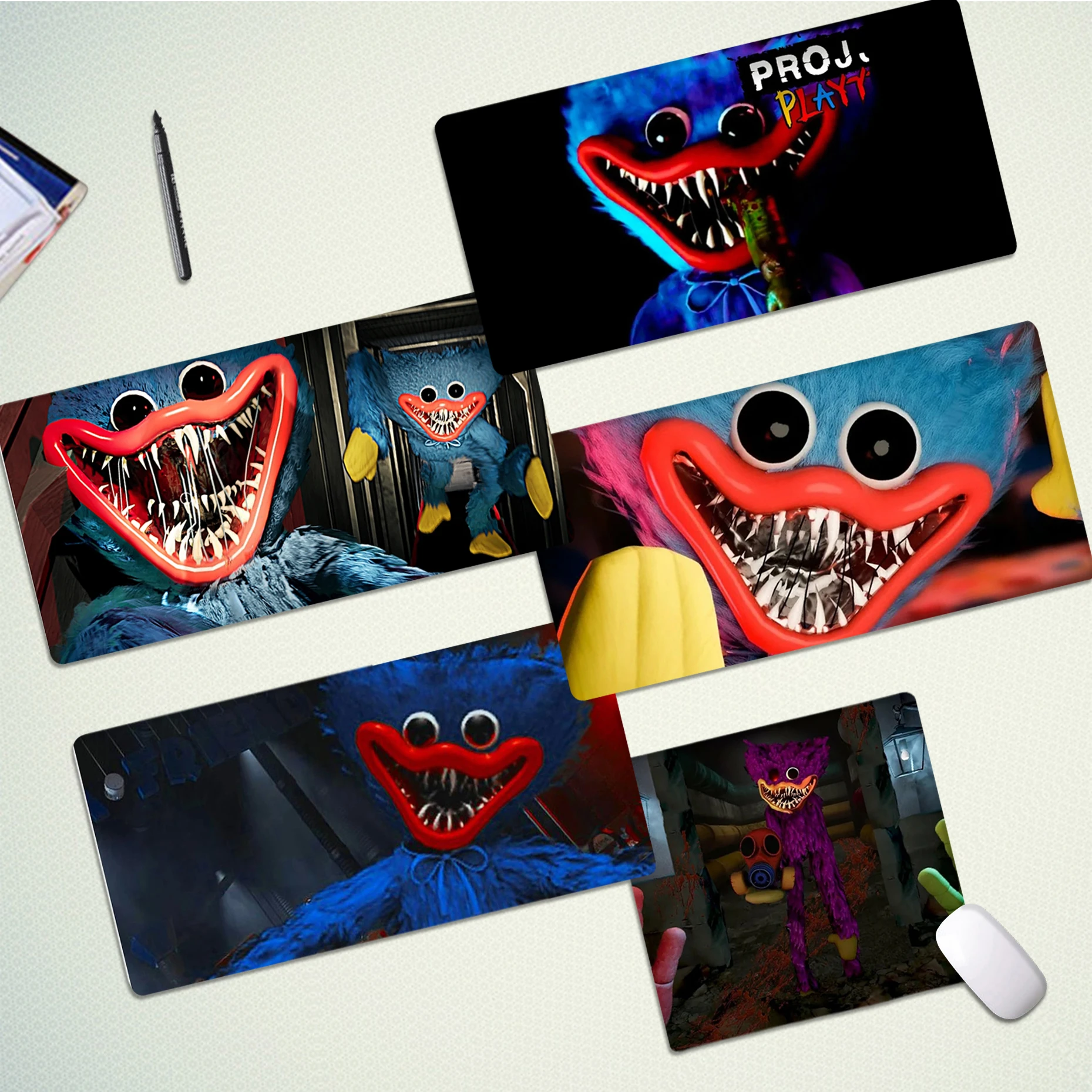 H-Huggy -- Wuggy Playtime Game Mousepad Bellissimo Tappetino Per Mouse In Gomma Durevole Dimensioni Pad Per Csgo Player Desktop Pc Computer Laptop