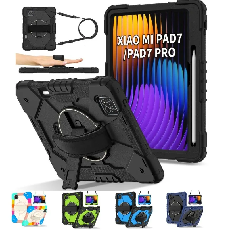 Enhanced 360 Rotating Armor Stand Case with Handle Grip