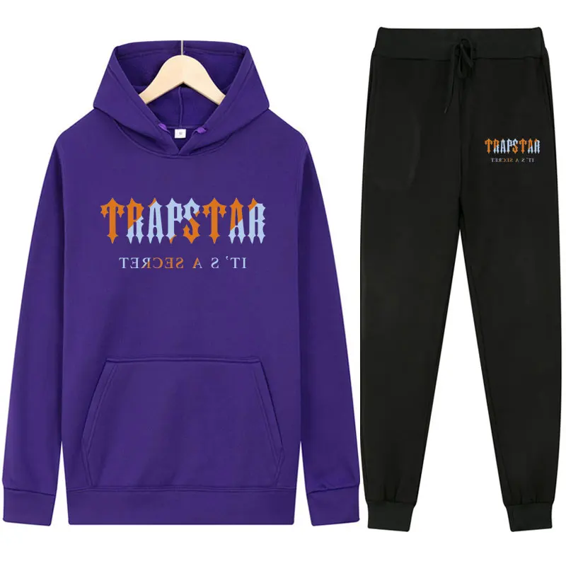 New Tracksuit Men/women Trapstar Warmth 2 Pieces Set Loose Hoodies Fleece  Sweatshirt+pants Suit Hoody Sportswear Couple Outfit - Men's Sets -  AliExpress