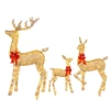 3 Pieces Lighted Christmas Deer Family Outdoor Yard Decorations Acrylic Board with LED Lights Christmas Decor Lights 1