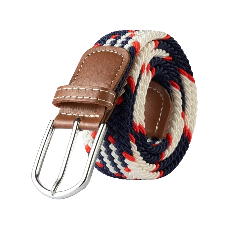 Female Casual Knitted Pin Buckle Canvas Belt Canvas Belts Jeans Belts For Men 107/120/130cm