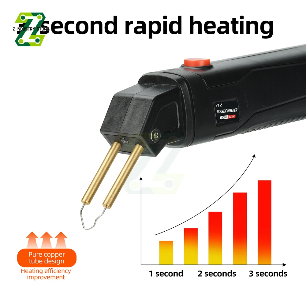220V 플라스틱 균열 수리 기계 EU 플러그 휴대용 핫 스테이플링 도구 (자동차 범퍼, 대시보드, 오토바이 플라스틱 유지보수용)