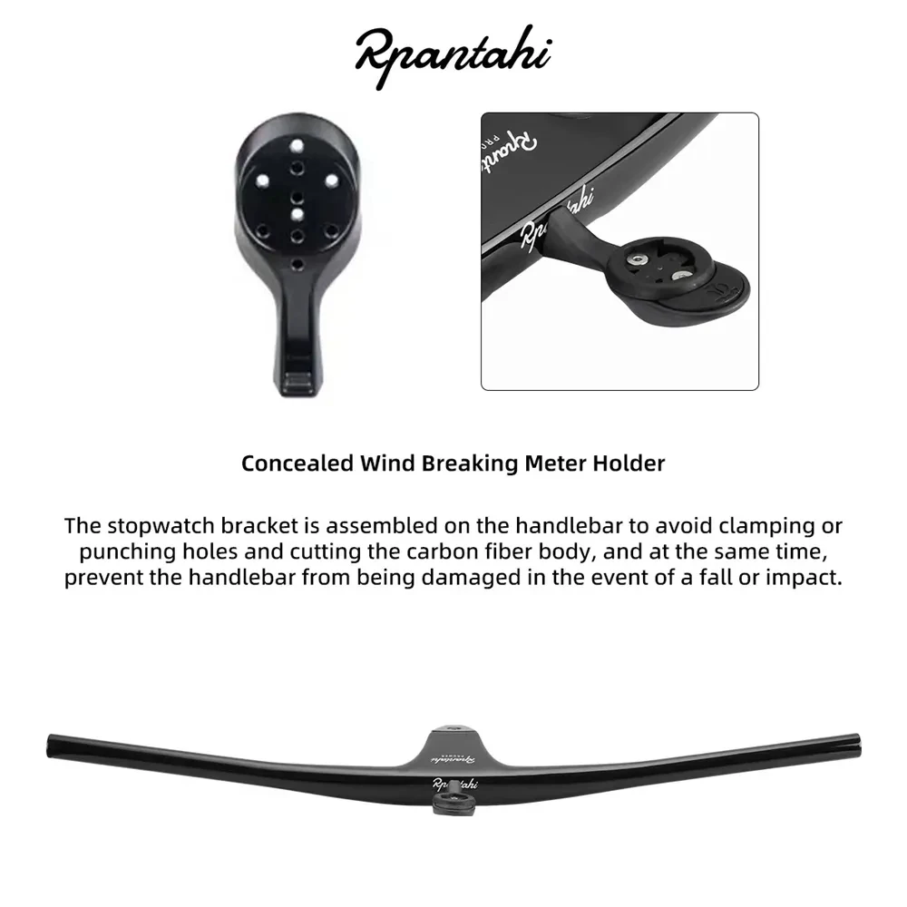 RPANTAHI XX1 MTB (XC Marathon) Road Bike Efficient Integrated Handlebar Negative 17&deg; 50-100MM Stem Integration Bike Handlebar