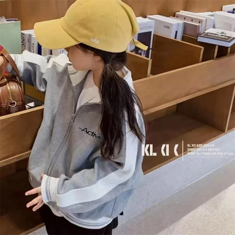 Baby Clothes Jackets Boys Girls Baseball Coat New Spring Autumn Childhood Suit Middle and Big Children Casual Fashion Outerwear