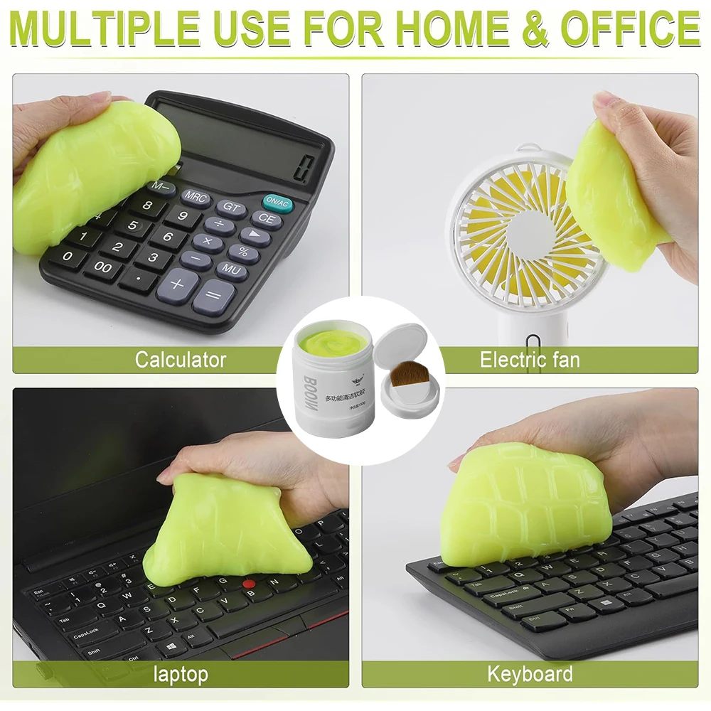 Multi-functional Cleaning Gel for Cars Keyboard Gaps Plant Ingredients Safety Use Magic Slime Mud with Brush for KIA CEE Venga
