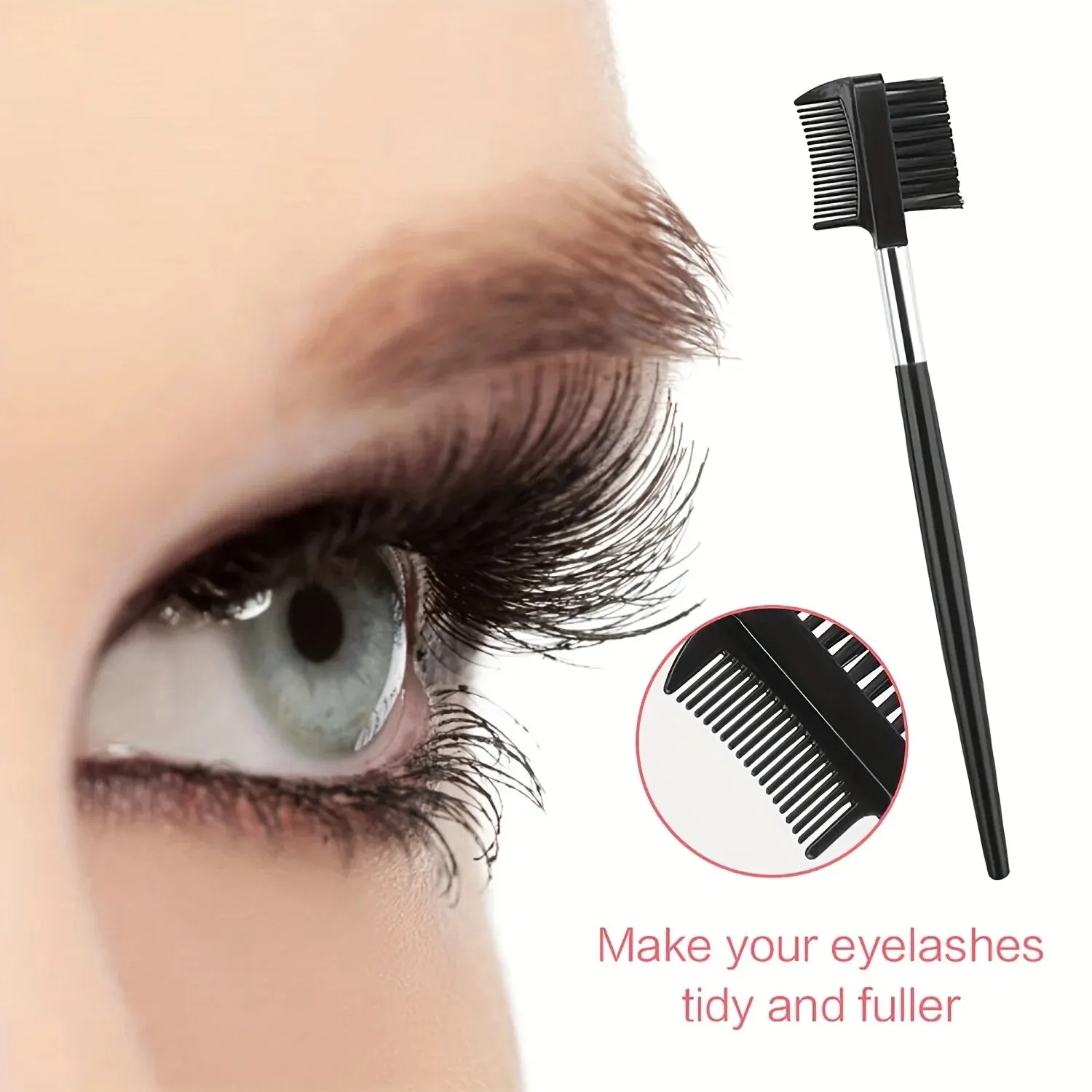 Makeup Tools 3PCS Eye Makeup Tools Set Eyebrow Brush And Comb Eyelash Brush Eyelash Separator Eye Brow Comb & Spoolie Professional