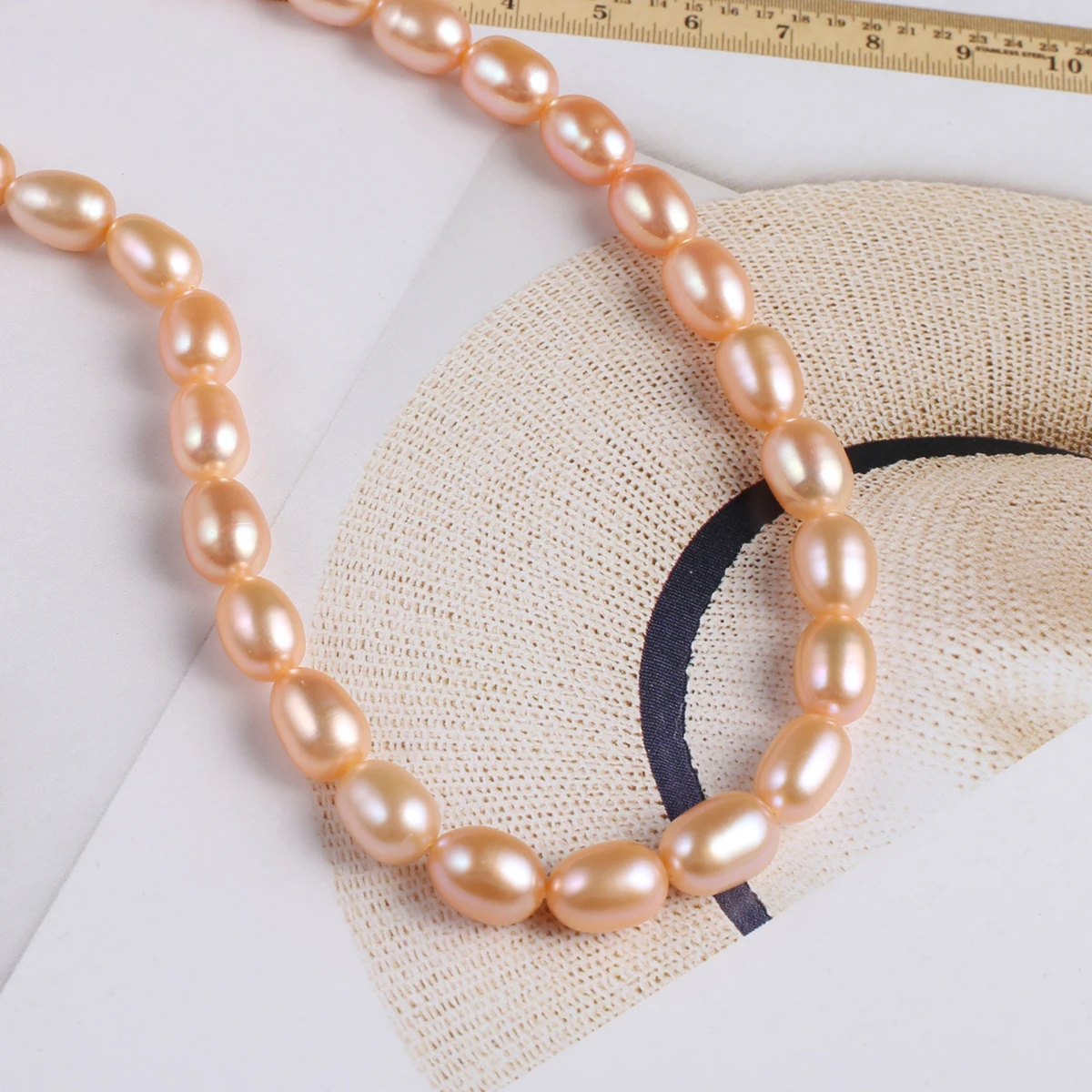 Natural Pearl Rice-Shaped Beads Exquisite Shape Elegant Appearance For DIY Jewelry Making Handmade Bracelet Necklace Length 36cm