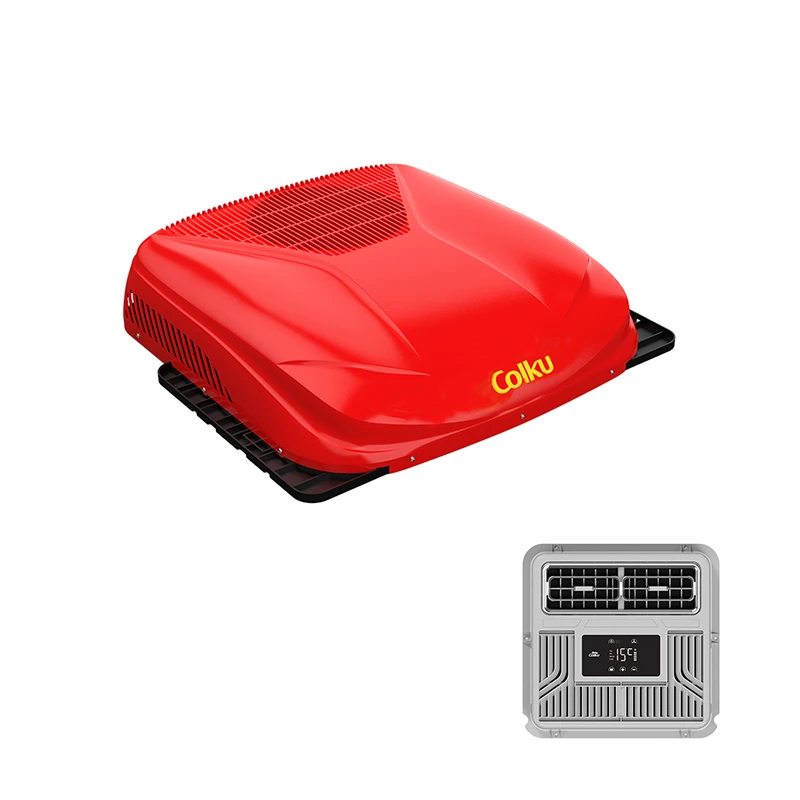콜쿠 2200W DC 24V 빠른 냉각 루프 장착형 에어컨 에너지 절약형 R410a 트럭 및 자동차 주차용