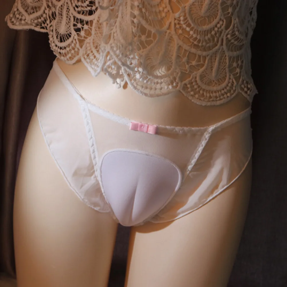 

Men Crossdress Camel Toe Panties Sissy Underwear Hiding Gaff Underpants Shaping Briefs Sheer Mesh See Through Seductive Lingerie