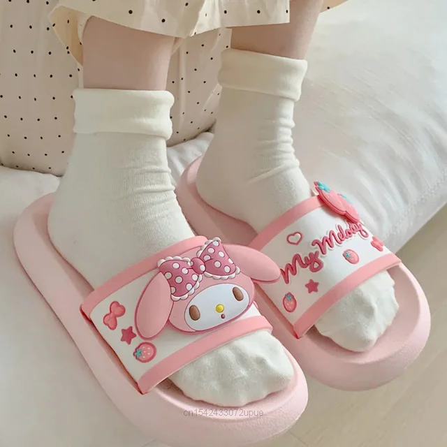 Sanrio New Slippers Hello Kitty Soft Cute Shoes