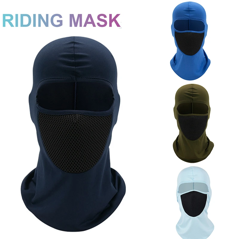 Máscara de Lycra cálida para ciclismo, capucha a prueba de viento para  deportes al aire libre, cubierta de cara y cuello, pasamontañas, sombrero,  equipo de esquí| | - AliExpress