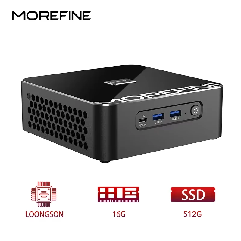 MOREFINE MINIHOST M700S 龍芯CPU Loongson MOREFINE Mini Host M700S Loongson CPU 3A6000 High-Performance