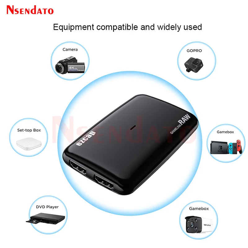Ezcap321 4K 30hz USB3.0 HDMI Video Game Capture Card Live Streaming Box Video Recorder Grabber Capture 1080P 120fps For PC PS5